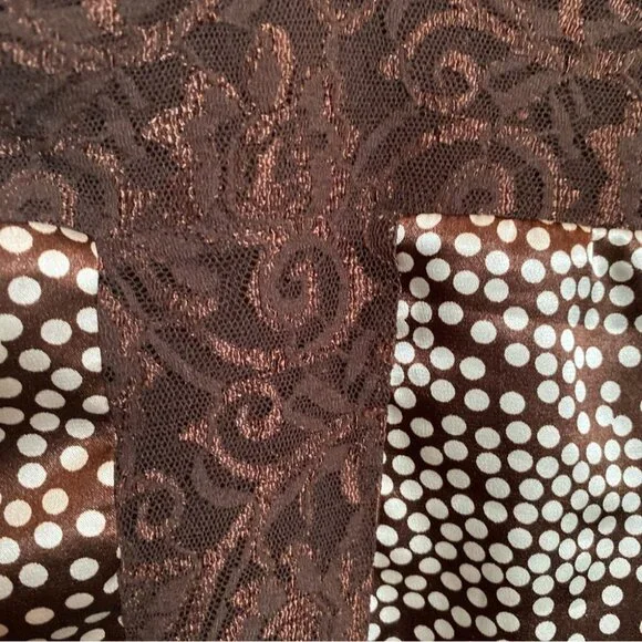 Brown Lace Polka Dot Camisole - Picture 3 of 5